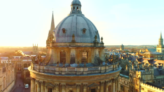 Radcliffe Camera in the sunset.